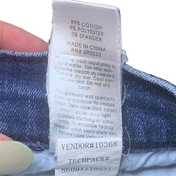 PacSun Distressed High Rise Jeggings Jeans Medium Wash Size 26 - Picture 7 of 7